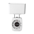 Taylor 37204014T White Analog Food Scale 1 lb.