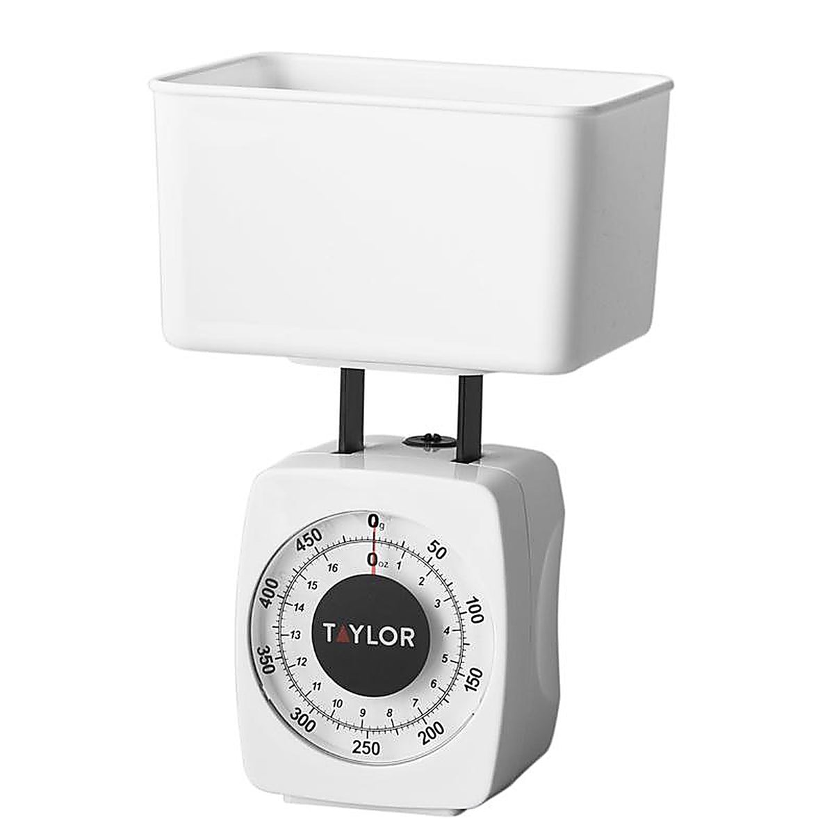 Taylor 37204014T White Analog Food Scale 1 lb.