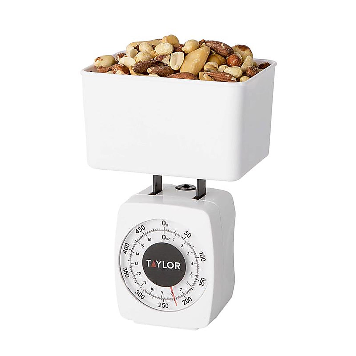 Taylor 37204014T White Analog Food Scale 1 lb.