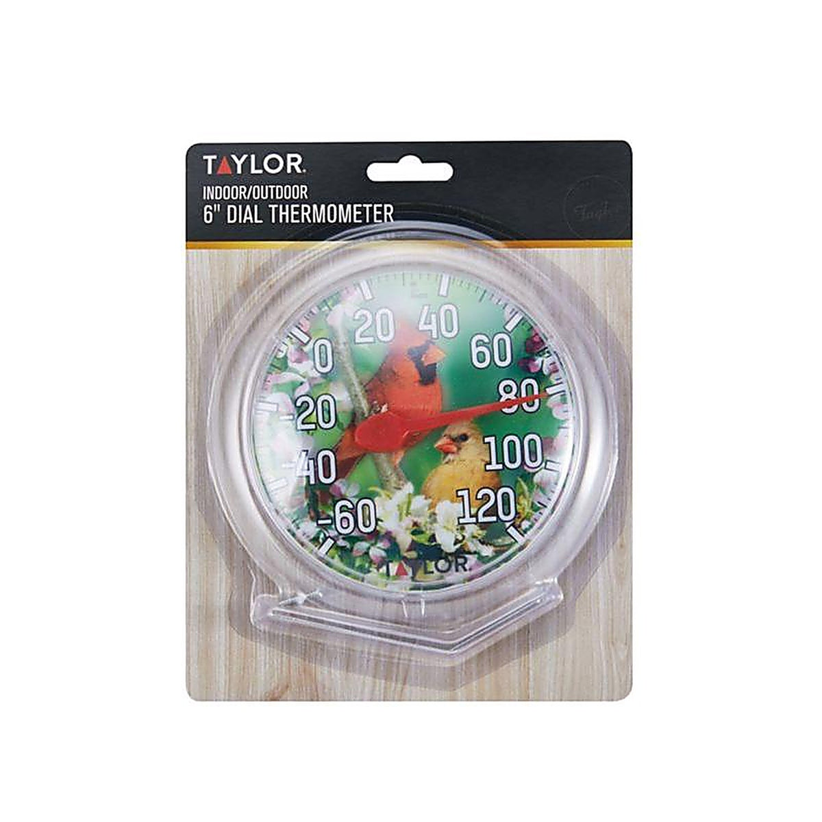 Taylor 5632 Bird Design Dial Thermometer Plastic Assorted