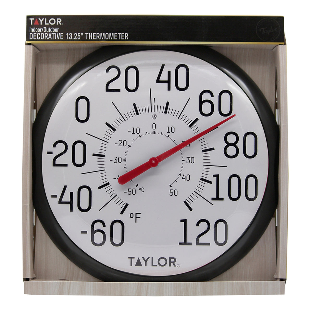 Taylor 6700N Decorative Dial Thermometer Plastic White