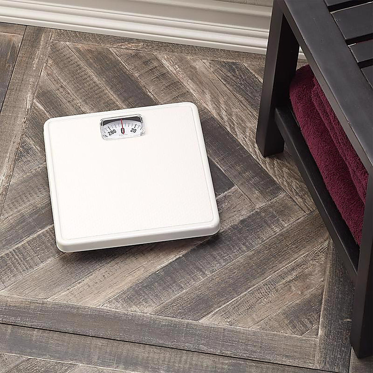 Taylor 20005014T 300 lb. Analog Bathroom Scale White