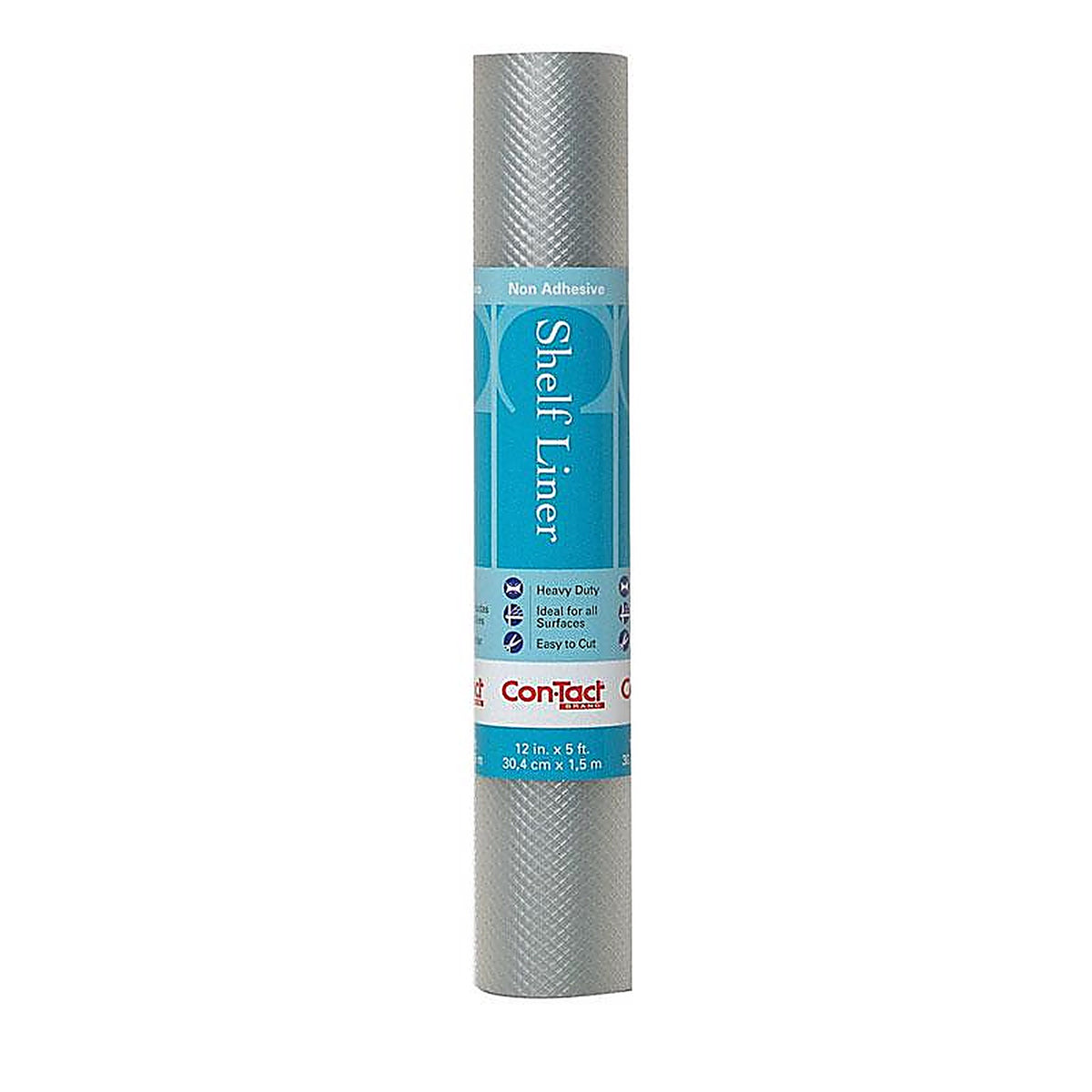 Con-Tact 05F-C5T10-06 Simple Elegance 5 ft. L x 12 in. W Clear Diamonds Non-Adhesive Shelf Liner
