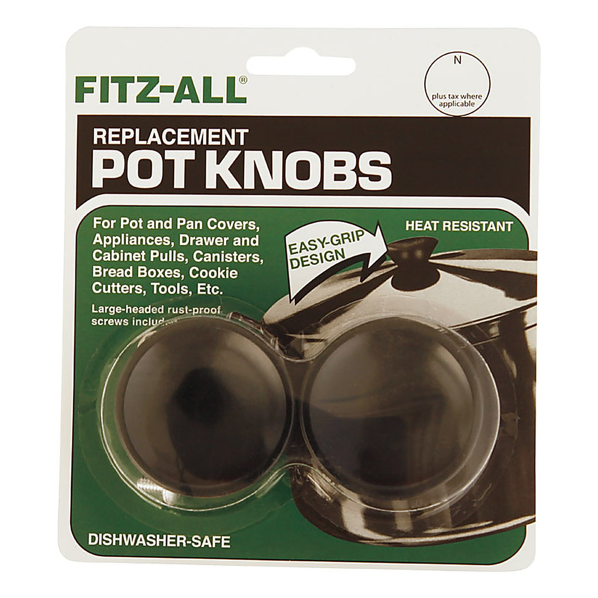 Tops 55707 Plastic Replacement Pot Knob Black