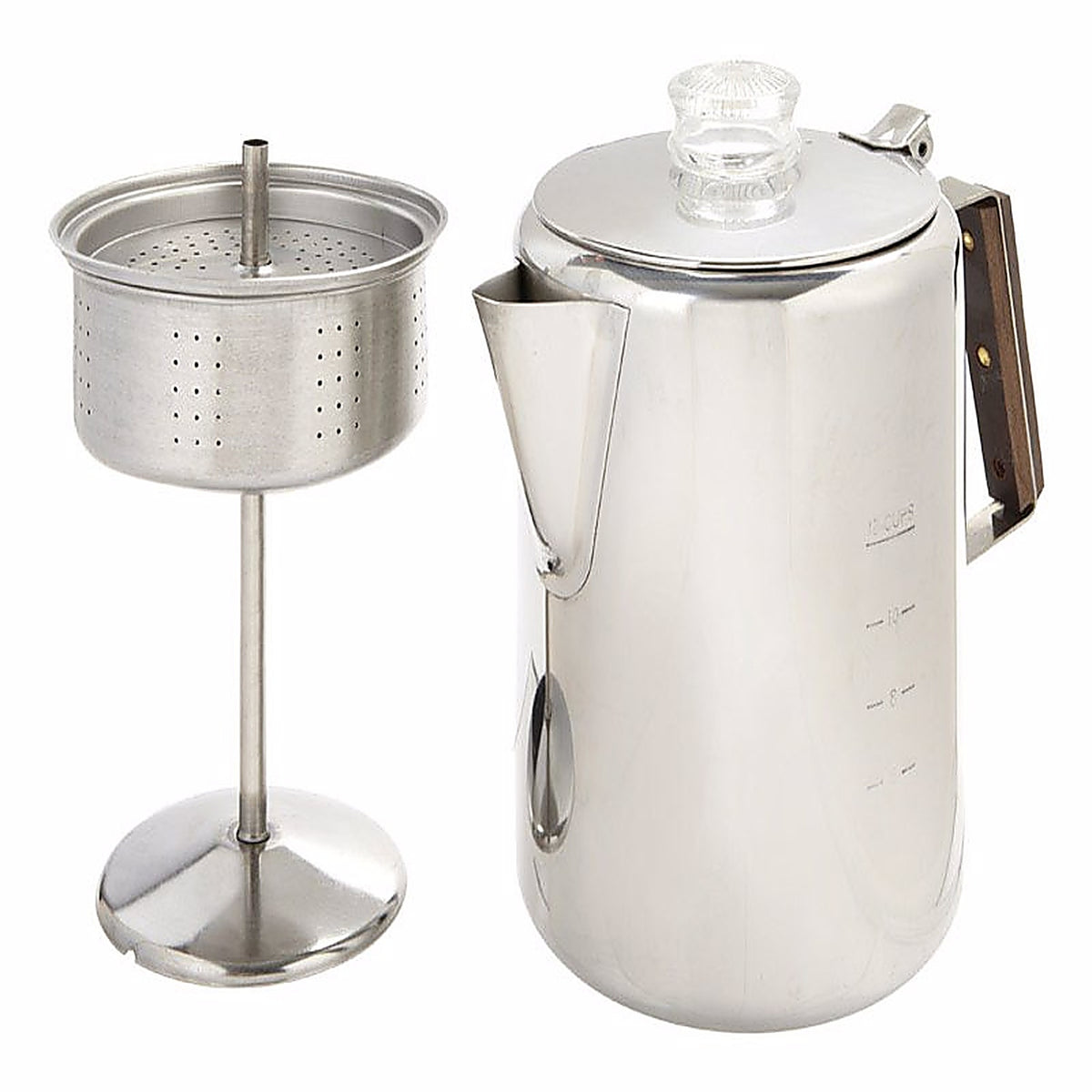 Tops 55705 Rapid Brew 12 cups Silver Stovetop Percolator