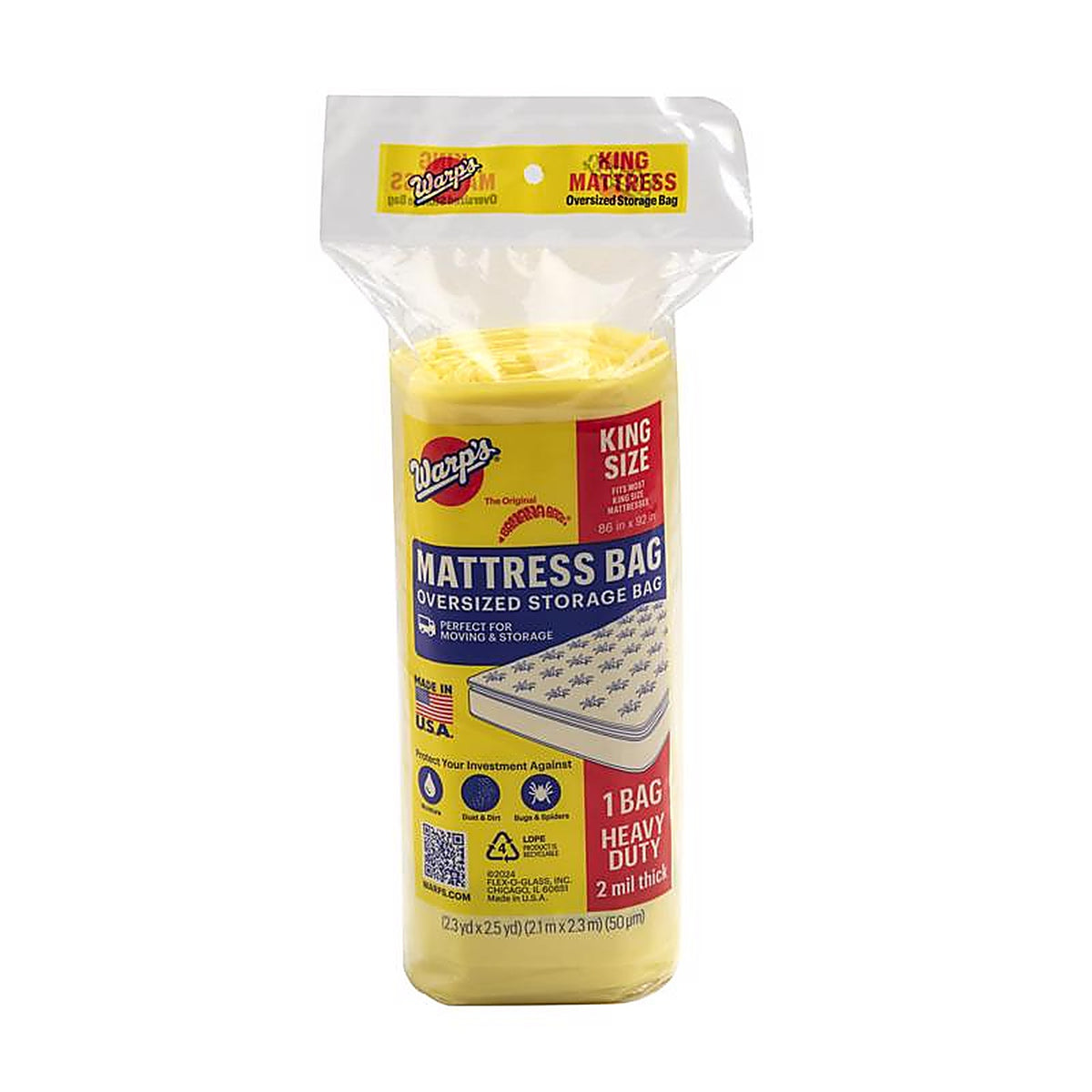 Warp's CB-86 King Size Yellow Storage Bag