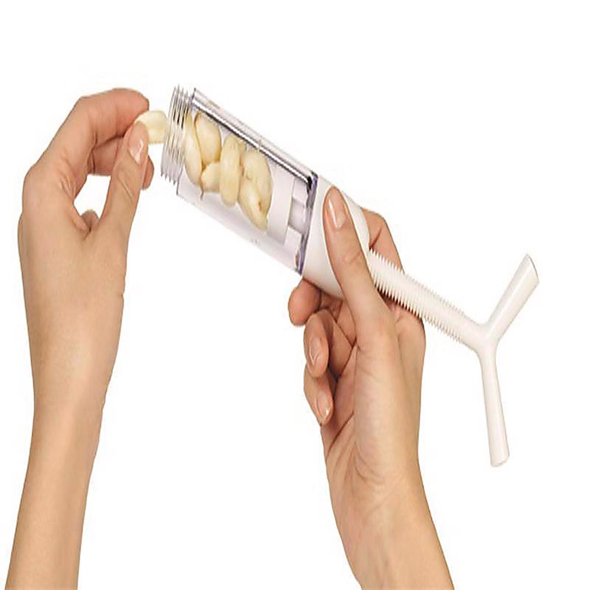 Chef'n 102-474-009 Chefn White Plastic Garlic Machine