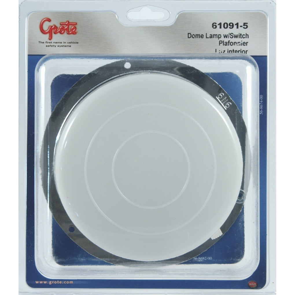 Grote 61091-5 Round Dome Lamp with Switch