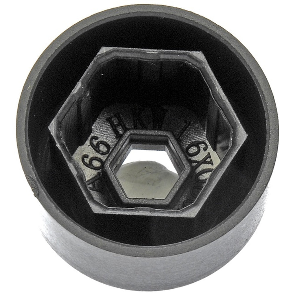 Dorman 611-644.1 Black Wheel Nut Cover, Push Type