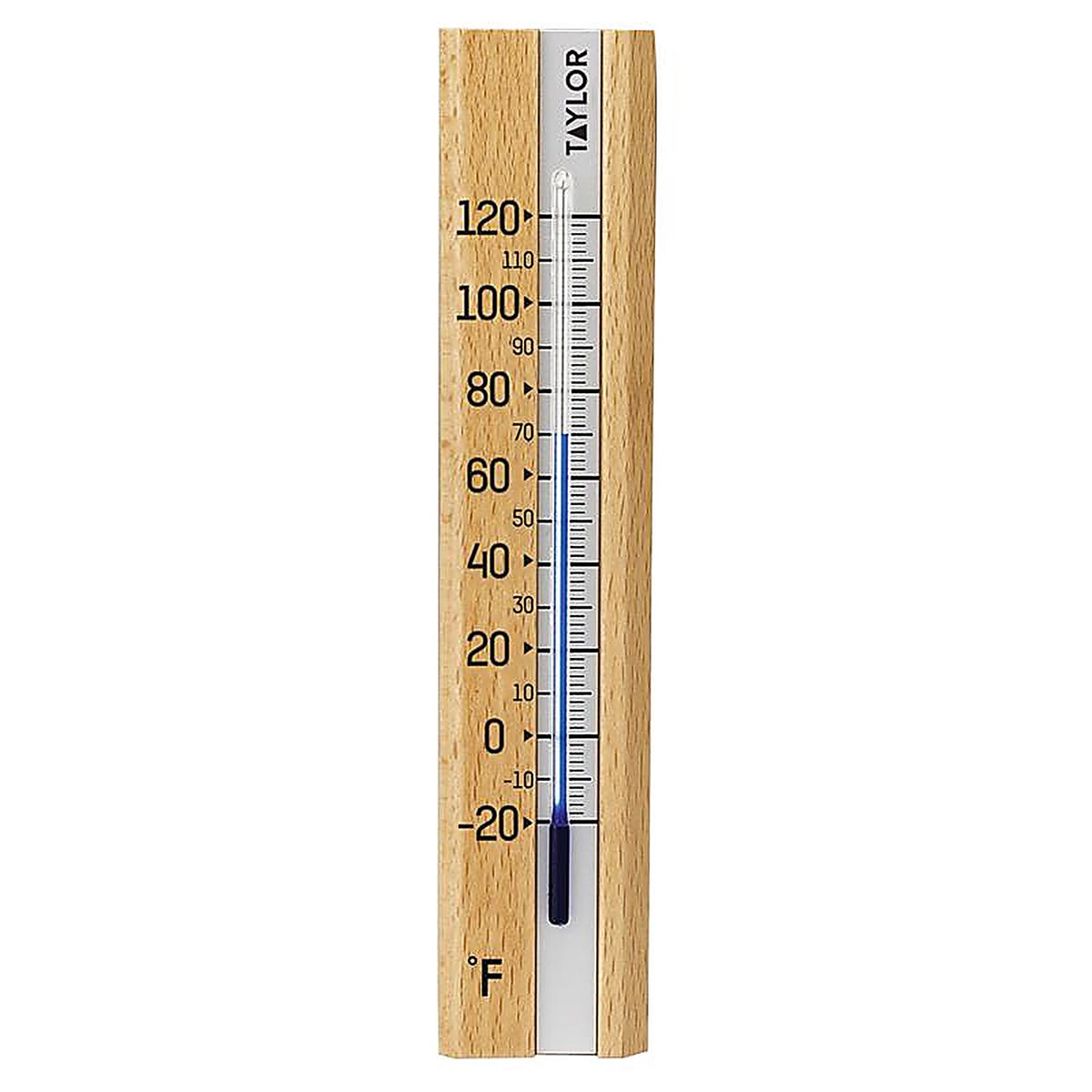 Taylor 5141 Tube Thermometer Wood Brown