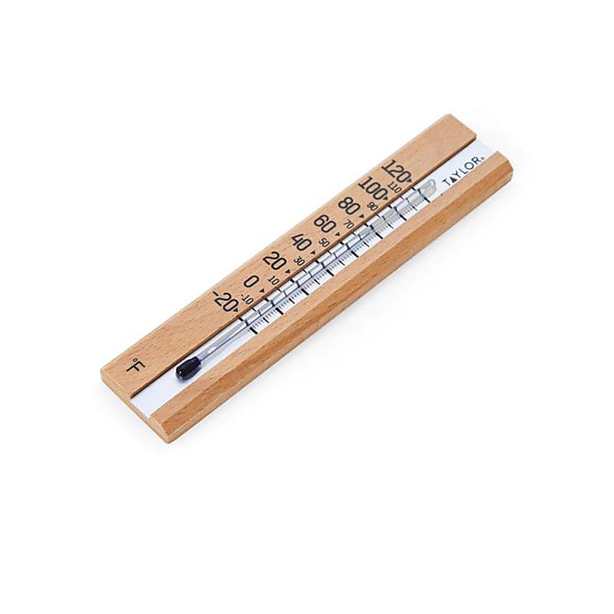 Taylor 5141 Tube Thermometer Wood Brown
