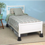 Tempo WWK0562 Range Kleen Plastic Bed Risers Black Round 6.63 in. W x 9.25 in. L 4/Pack
