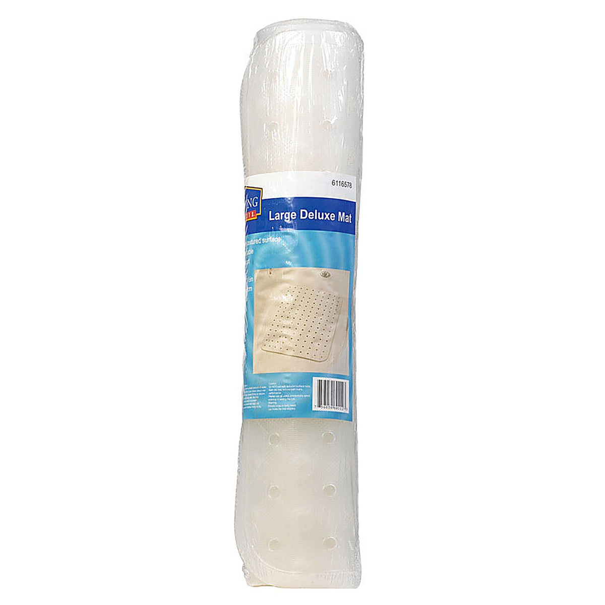 Living Accents MB3206-CLEAR 31-1/2 in. L x 15 in. W Clear Vinyl Bath Mat Latex Free