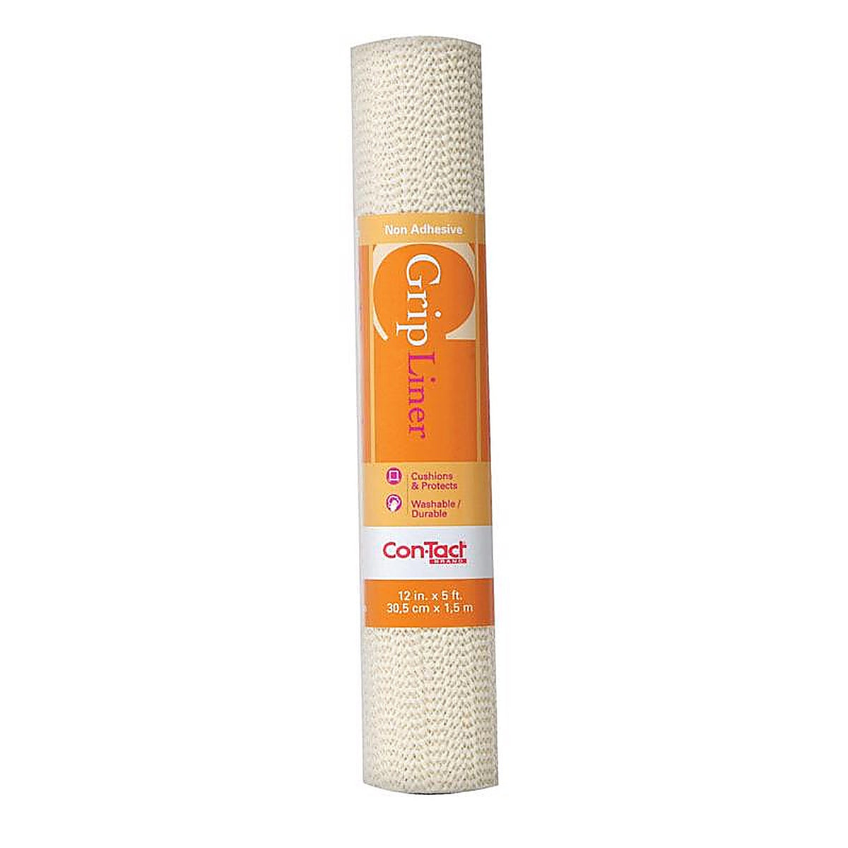 Con-Tact 05F-C6B54-06 Grip 5 ft. L x 12 in. W Almond Non-Adhesive Shelf Liner