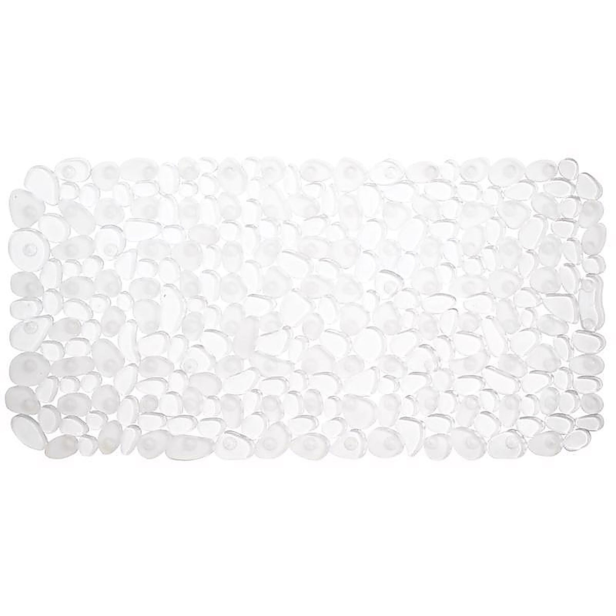 InterDesign 80010 26-1/2 in. L x 13-1/2 in. W Clear Plastic Bath Mat