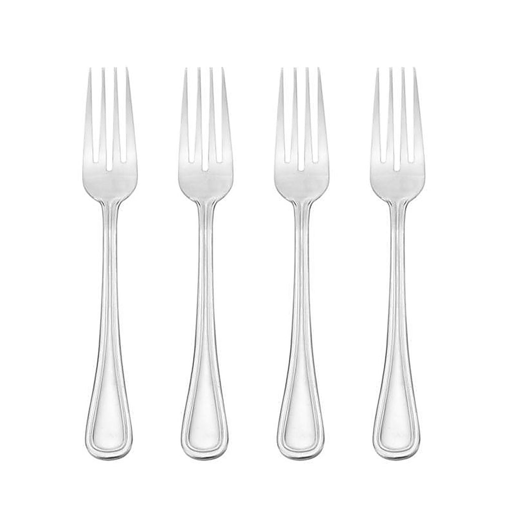 Pfaltzgraff 5087313 Silver Stainless Steel Flatware Dinner Fork Set 4/Pack
