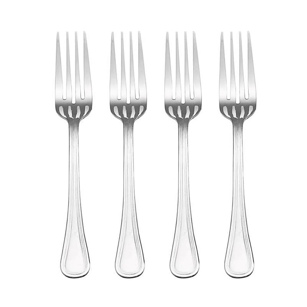 Pfaltzgraff 5087313 Silver Stainless Steel Flatware Dinner Fork Set 4/Pack