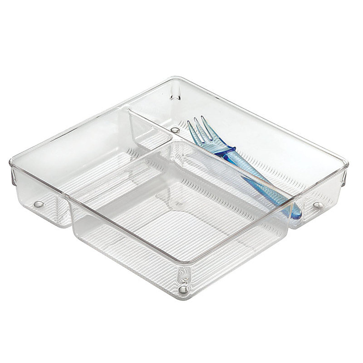 InterDesign 53530 Linus 2 in. H x 9 in. W x 9 in. D Plastic Drawer Organizer