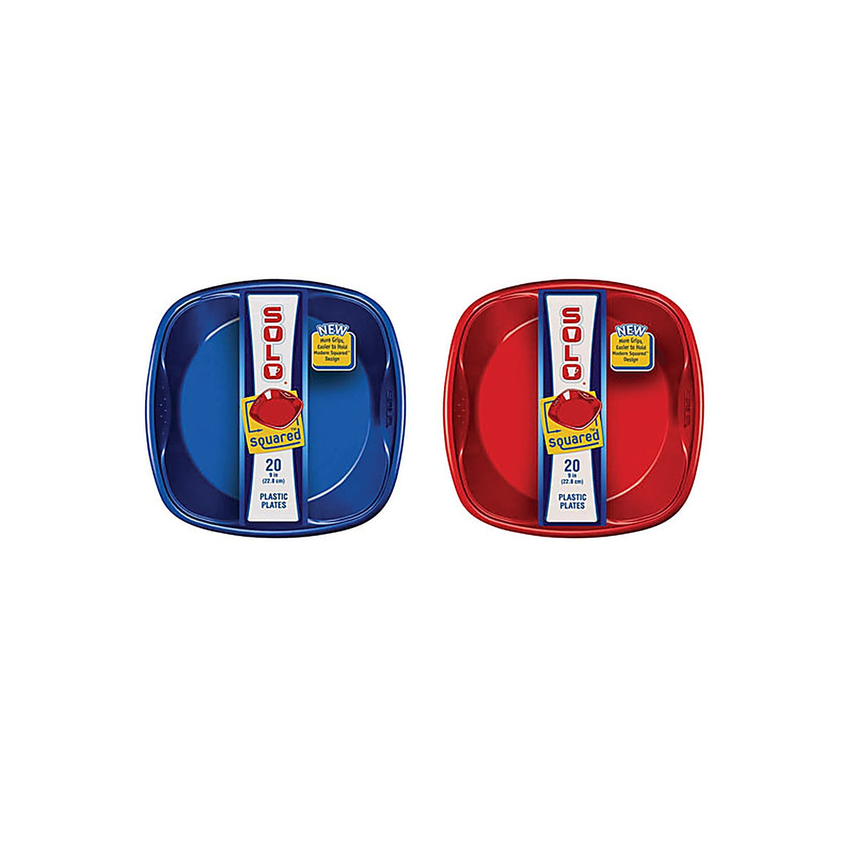 Solo Cup SQP920 Plastic Everyday Square Plates 12/Pack
