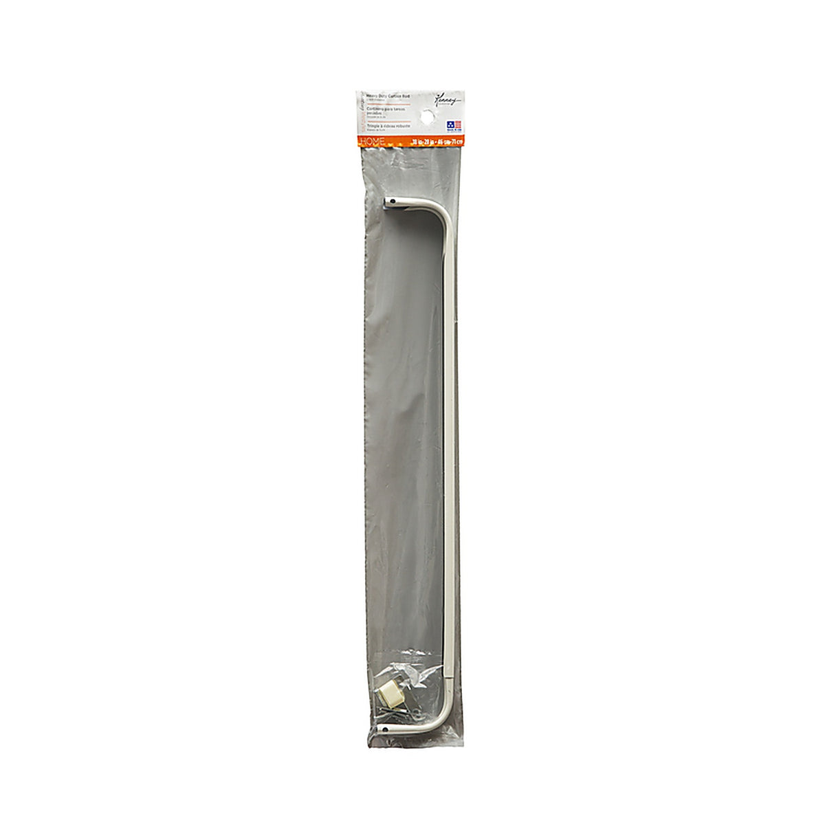 Kenney KN510 Enamel White Curtain Rod 18 in. L x 28 in. L