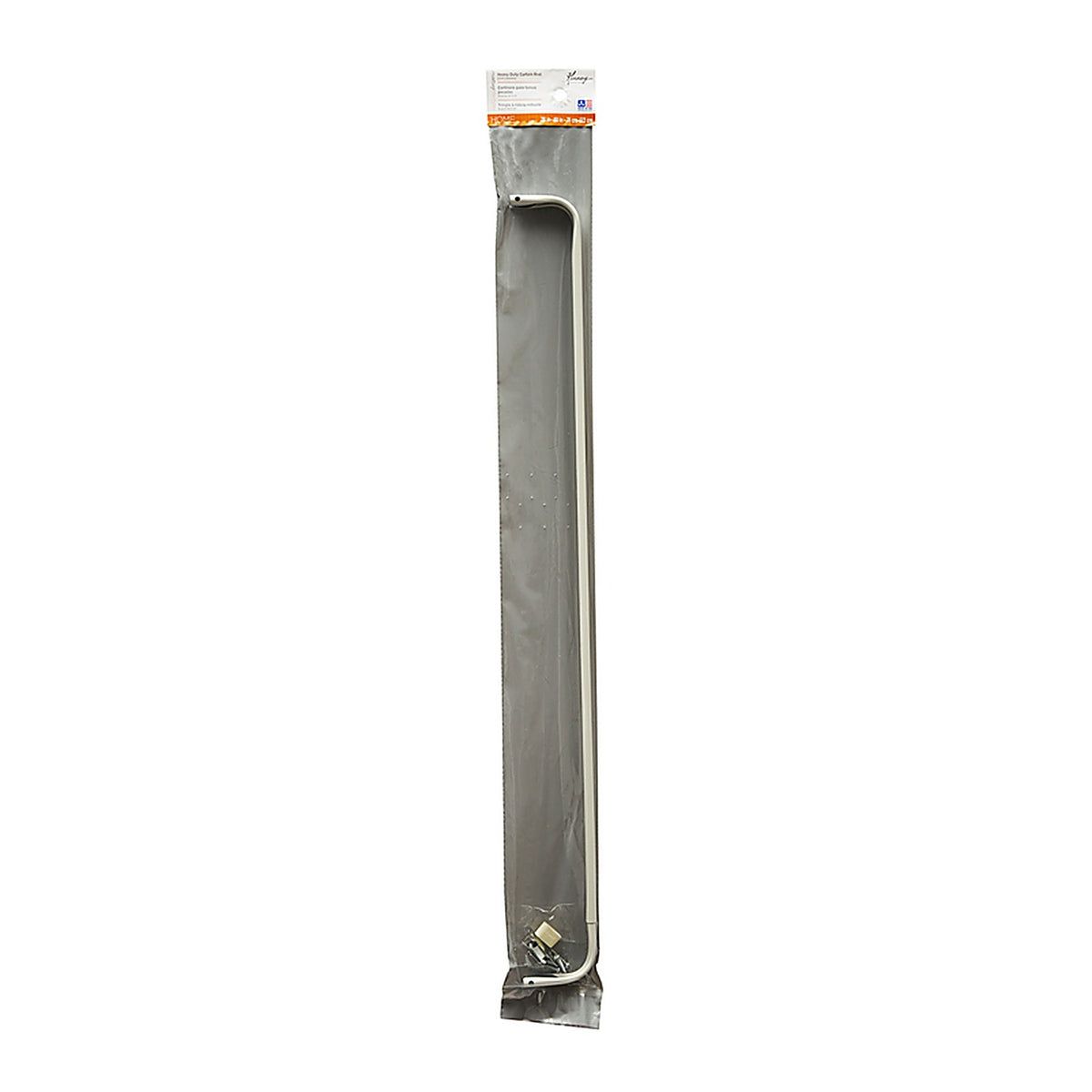 Kenney KN511 Enamel White Curtain Rod 28 in. L x 48 in. L