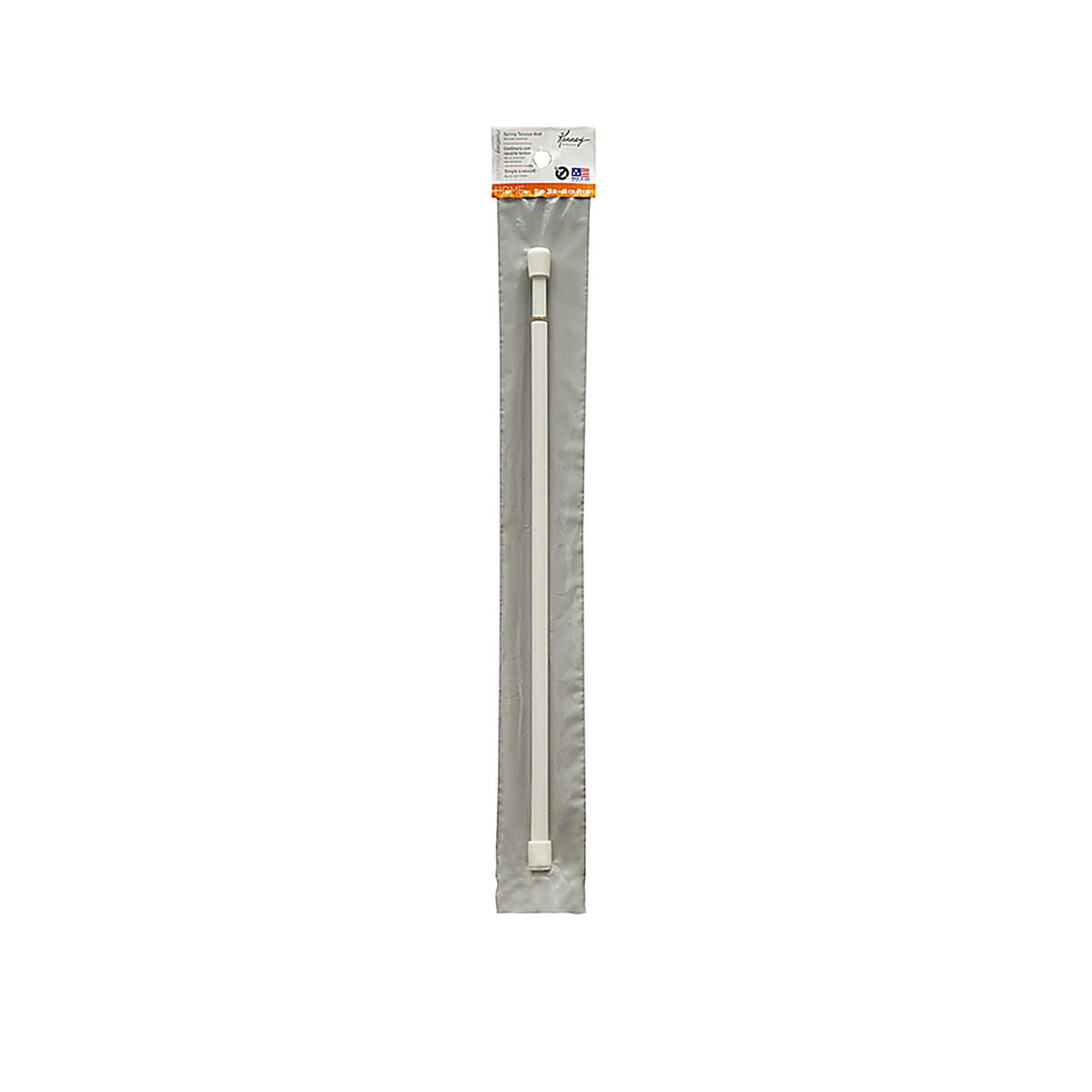 Kenney KN630/1 Enamel White Tension Rod 18 in. L x 28 in. L