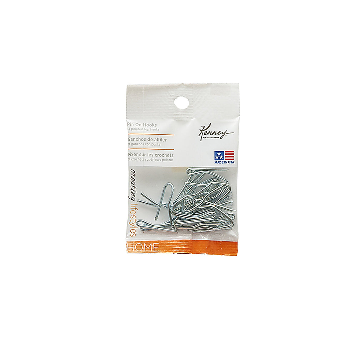 Kenney KN1002 Chrome Chrome Pin On Hook