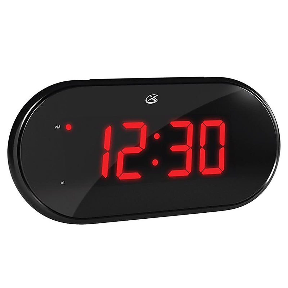 GPX C253B 6.77 in. Black AM/FM Clock Radio Digital Plug-In