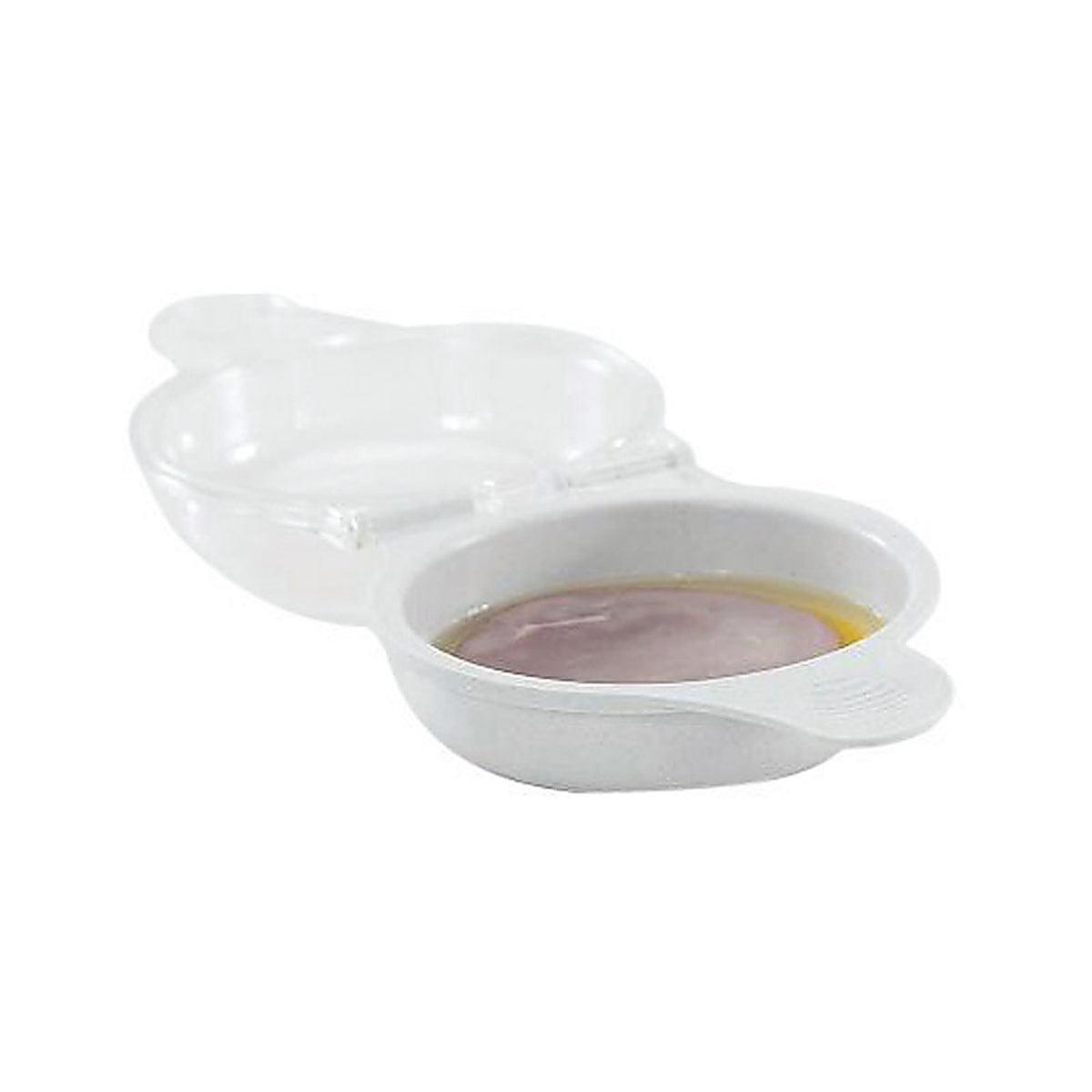 Nordic Ware 60510 4-3/4 in. W x 6-21/32 in. L Clear Plastic Microwave Egg N' Muffin Breakfast Pan