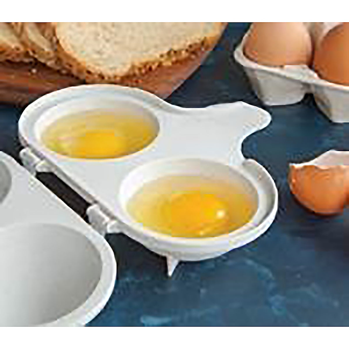 Nordic Ware 64702 7-1/4 in. W x 6-3/8 in. L White Plastic Egg Poacher