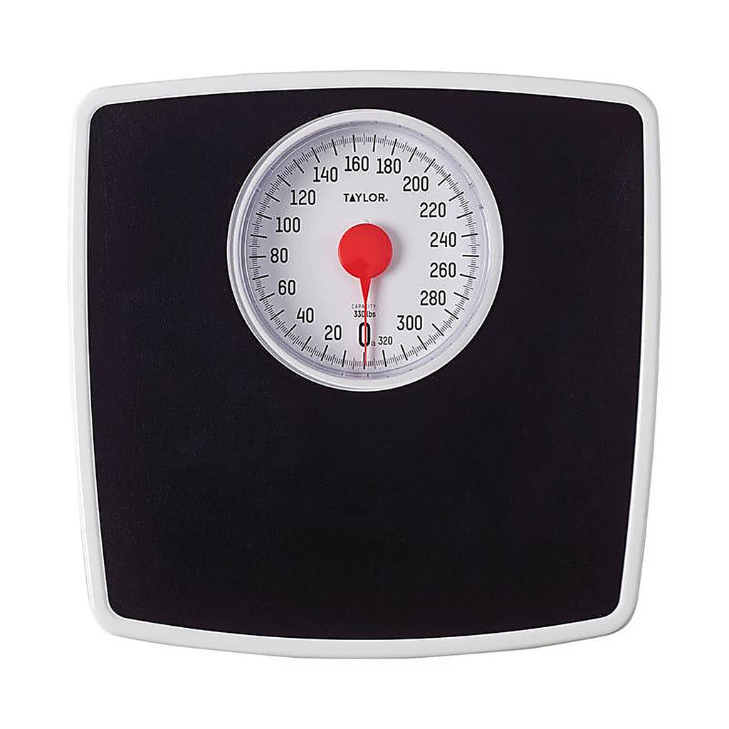 Taylor 483250732 330 lb. Analog Bathroom Scale Black