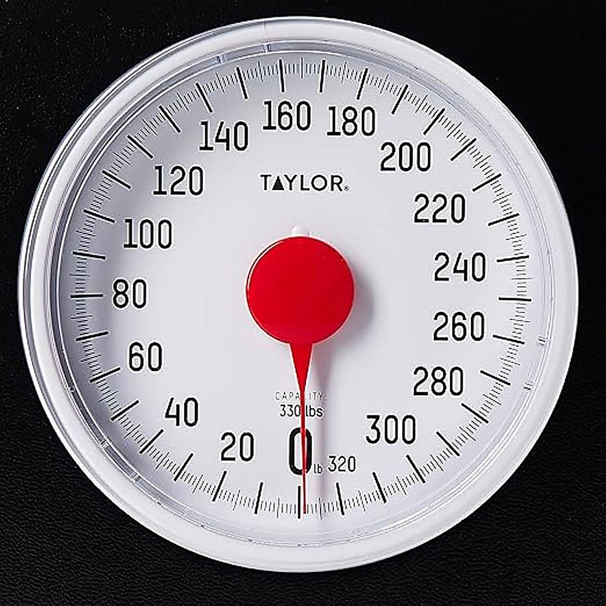 Taylor 483250732 330 lb. Analog Bathroom Scale Black