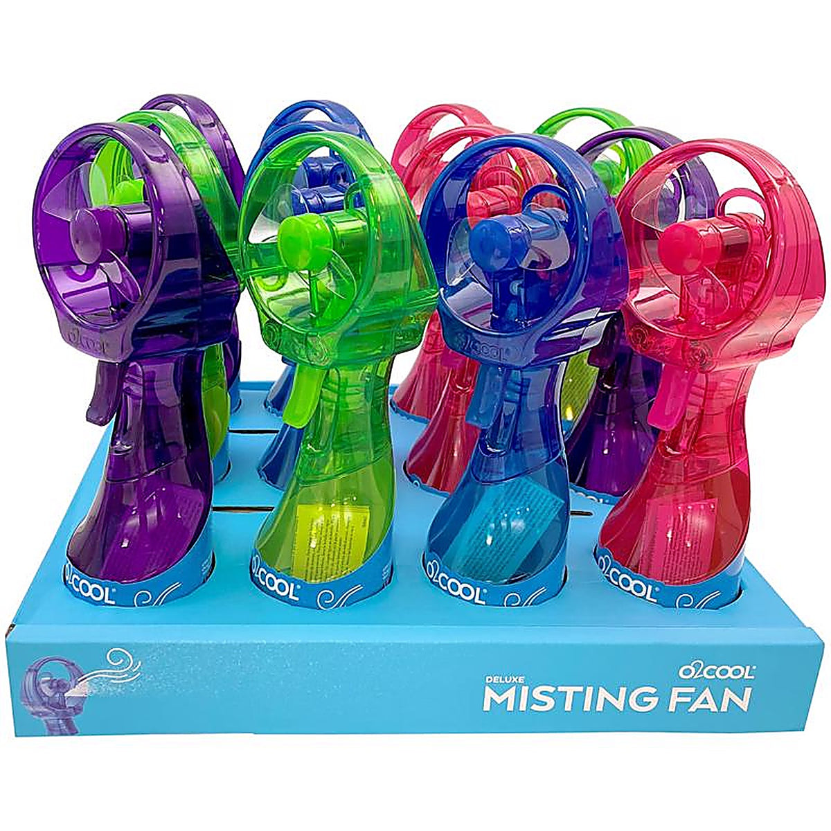 O2Cool FML0001 10.55 in. H x 2.75 in. Dia. 1 speed Misting Fan
