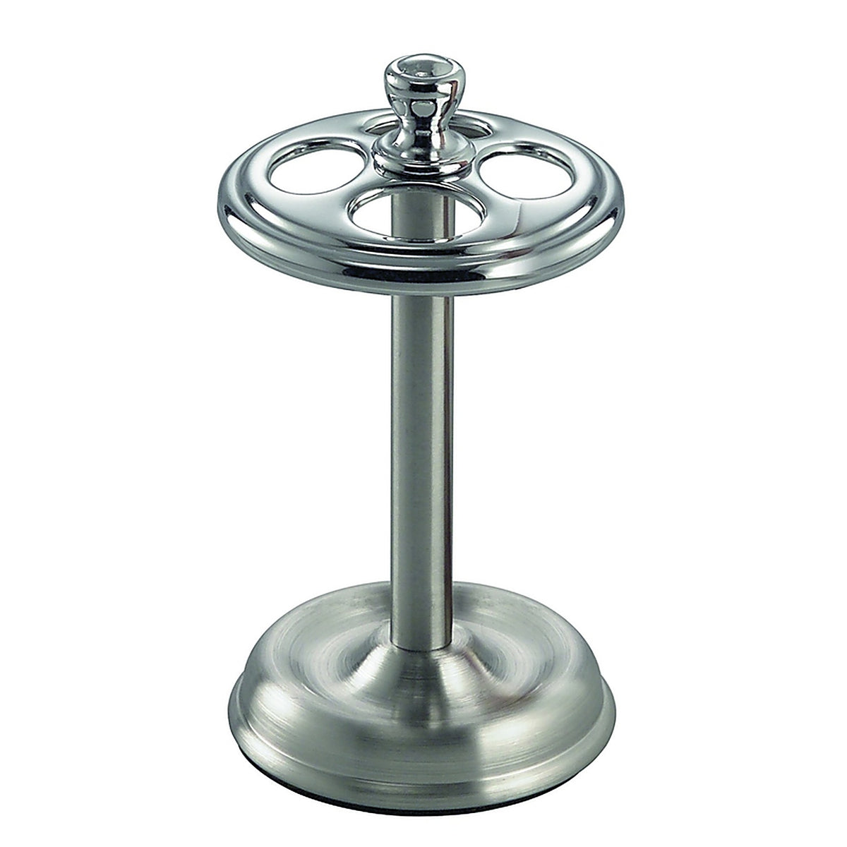 InterDesign 76250 Chrome Silver Metal Toothbrush Holder
