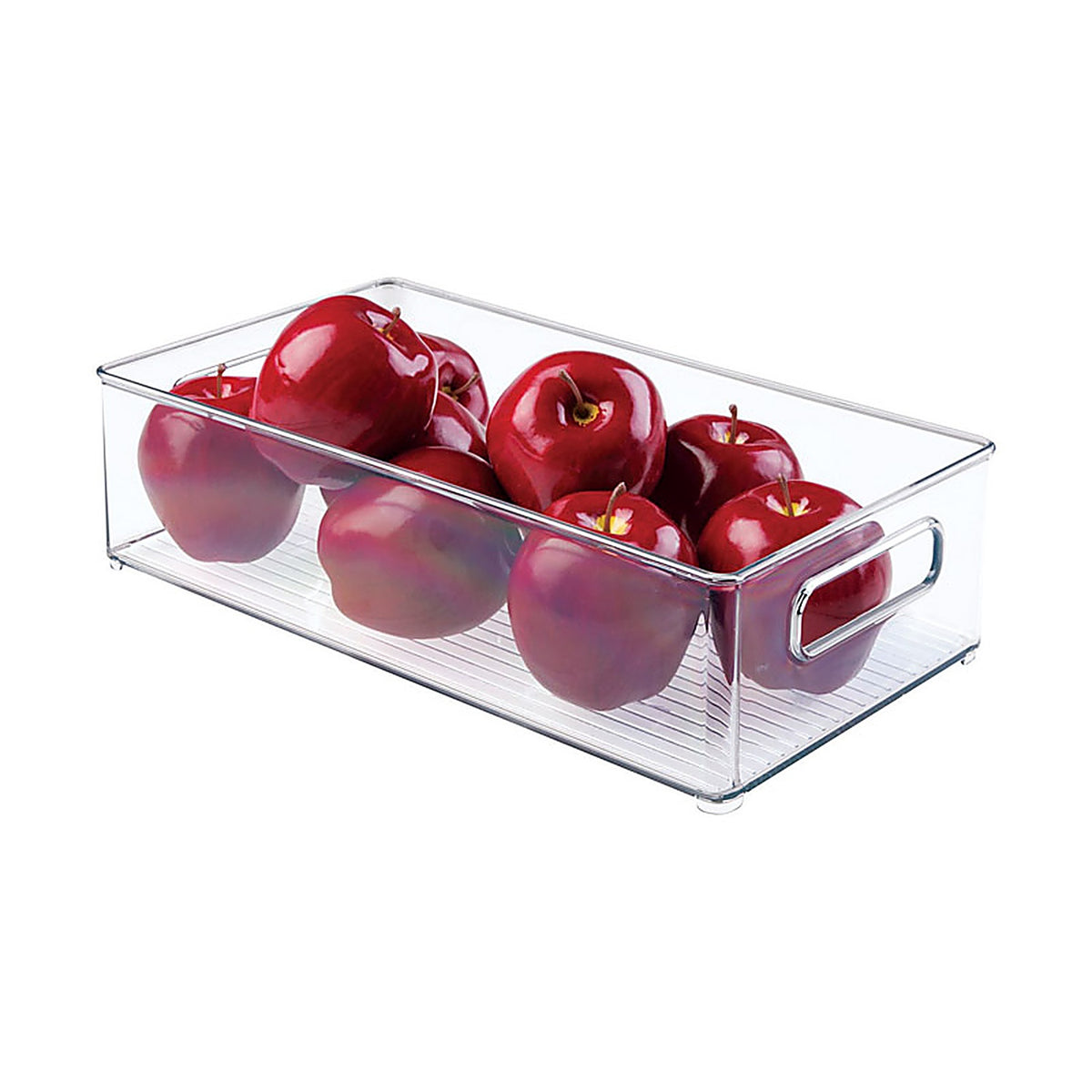 InterDesign 70530 4 in. H x 8 in. W x 14.5 in. D Stackable Storage Bin