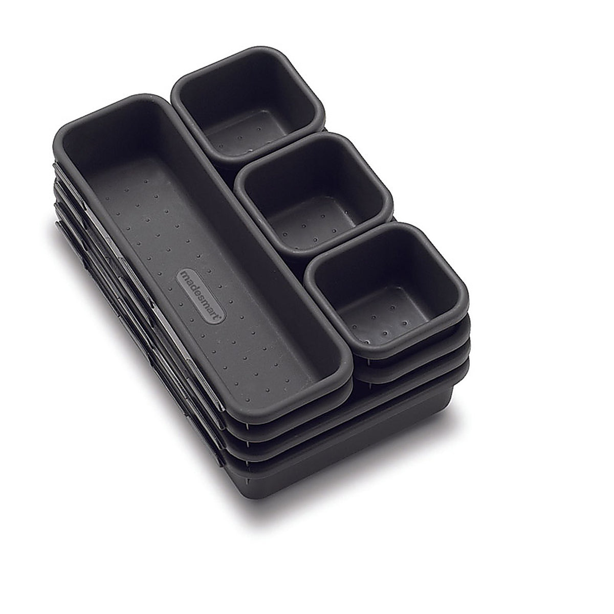Madesmart 59601 4.6 in. H x 6.19 in. W x 9.19 in. D Plastic Drawer Organizer