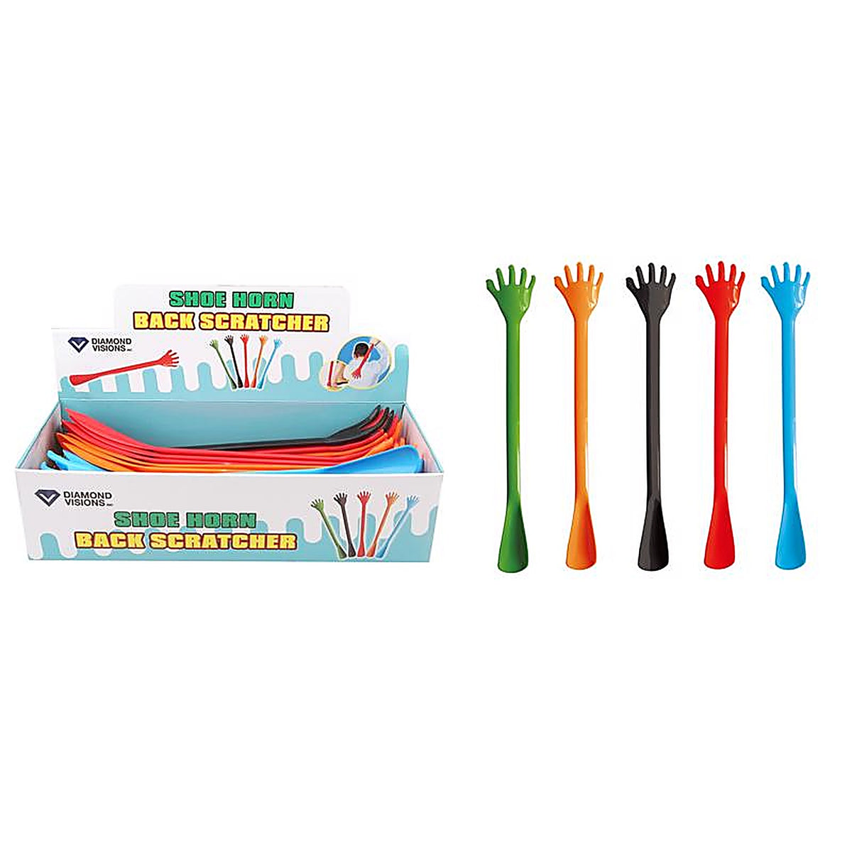 Diamond Visions 01-1478 Hand Shaped Backscratcher/Shoe Horn Plastic 1/Pack