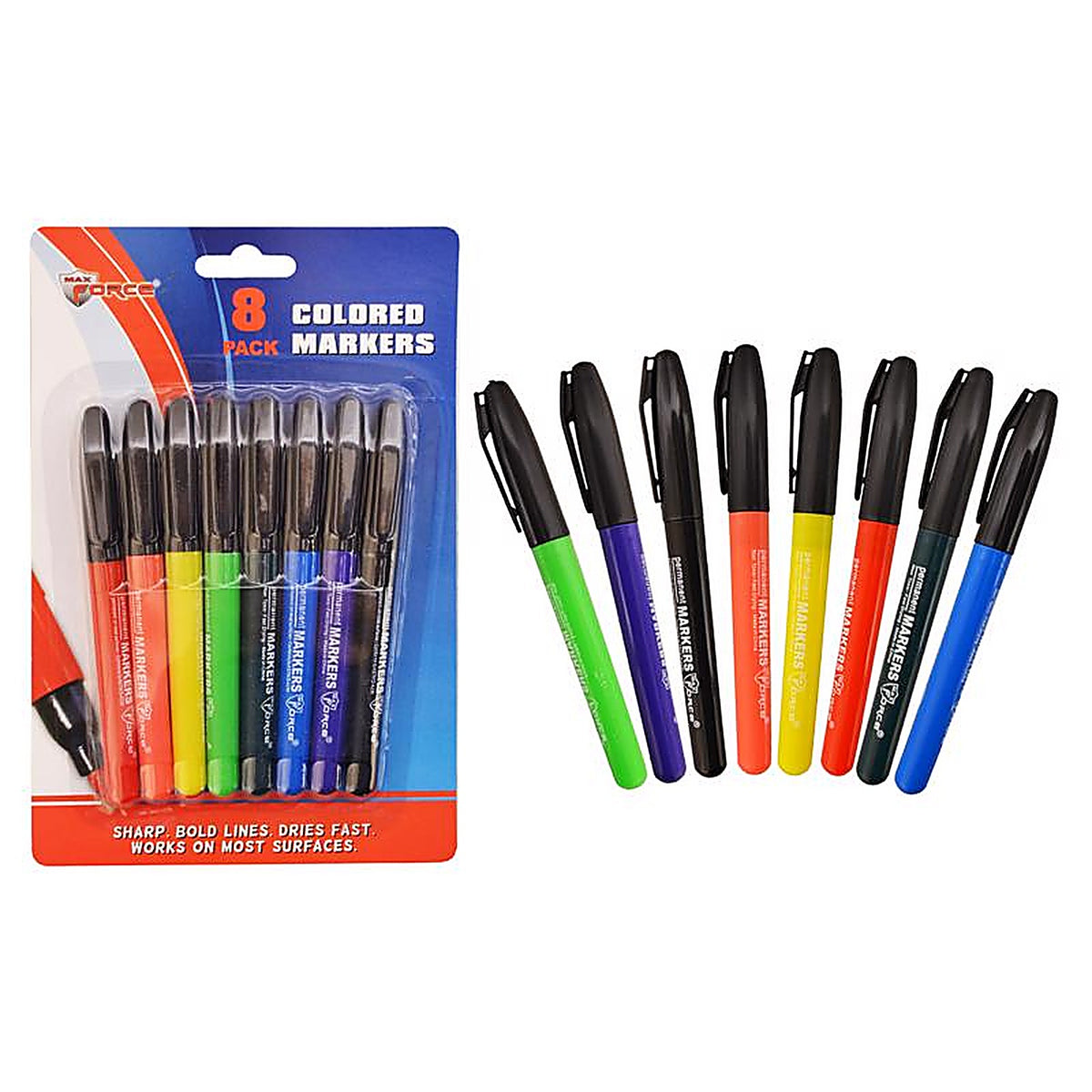 Diamond Visions 01-0925 Books and Stationery Colored Markers 8/Pack