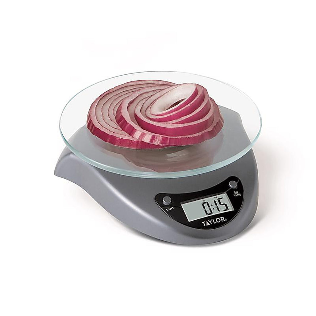Taylor 3831S Silver Digital Food Scale 6.6 lb.