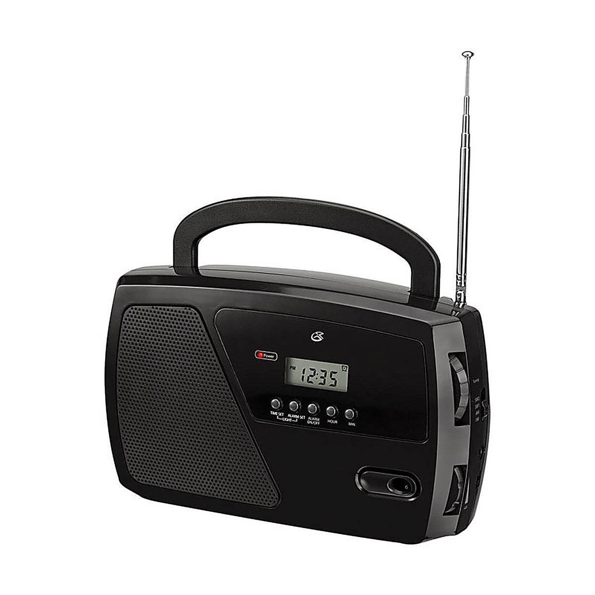 GPX R633B Black AM/FM Clock Radio Digital Plug-In