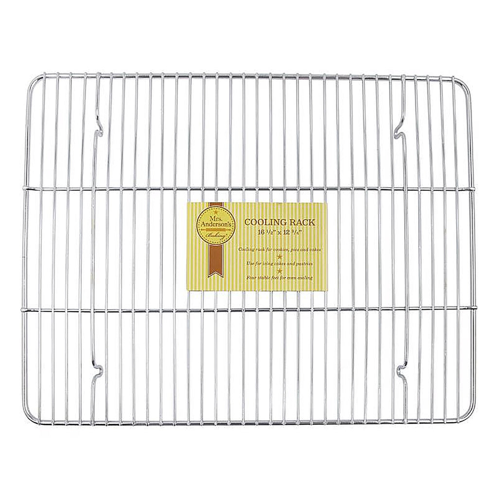 Harold Import 43187 Mrs. Anderson's Baking 12-3/4 in. W x 16-1/2 in. L Cooling Rack Silver