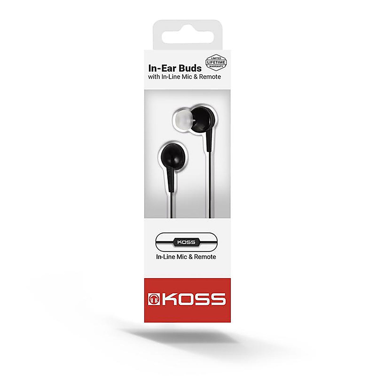 Koss 187204 Earbud w/Microphone 1/Pack