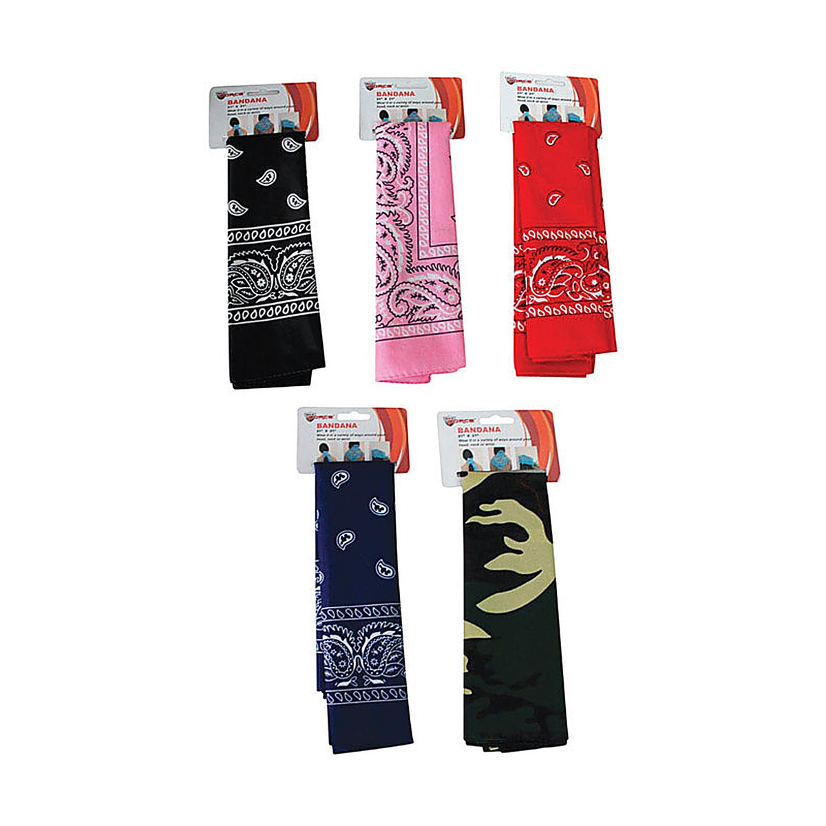 Diamond Visions 11-1203 Bandana Assorted Colors One Size Fits All