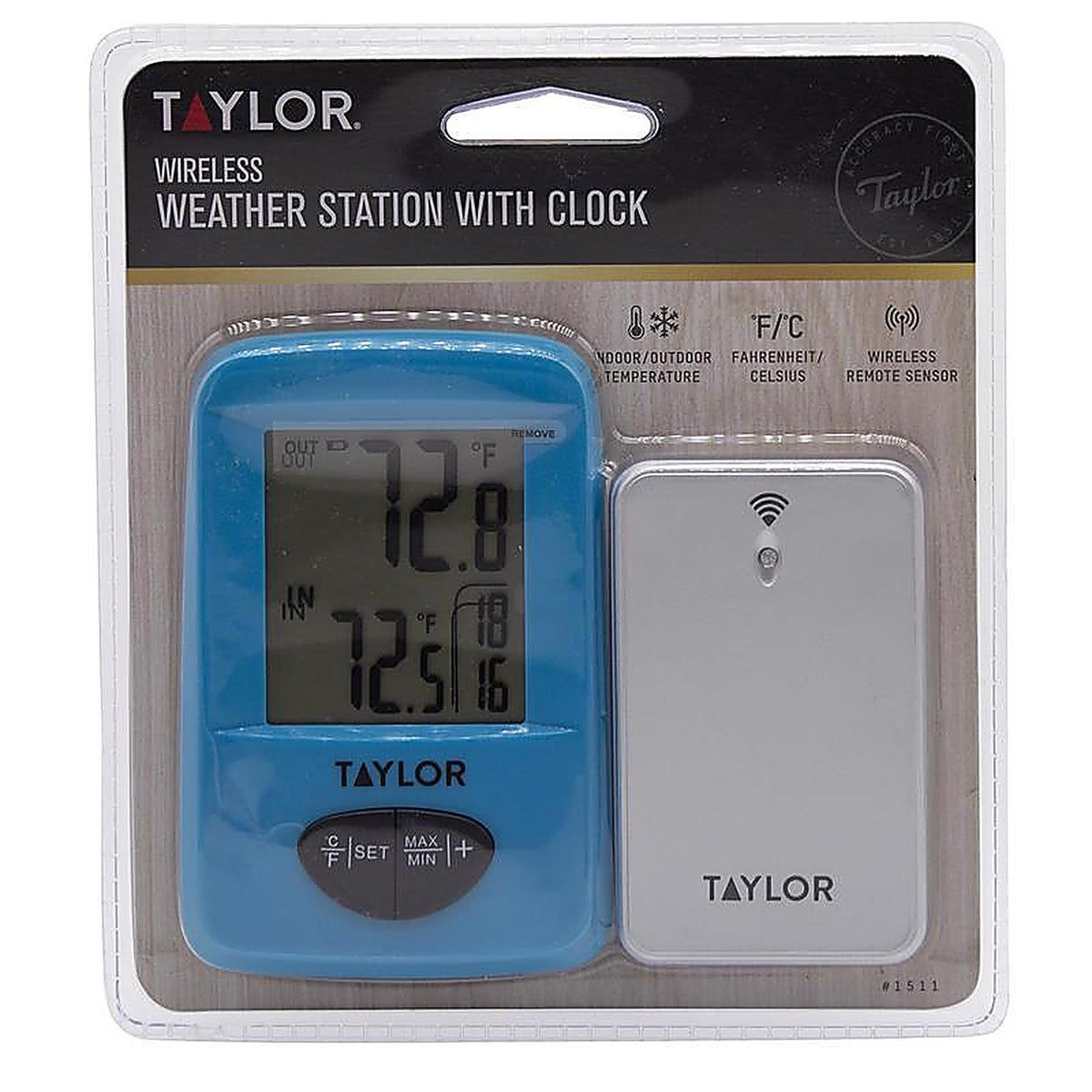 Taylor 1511AST1 Digital Thermometer Plastic Assorted