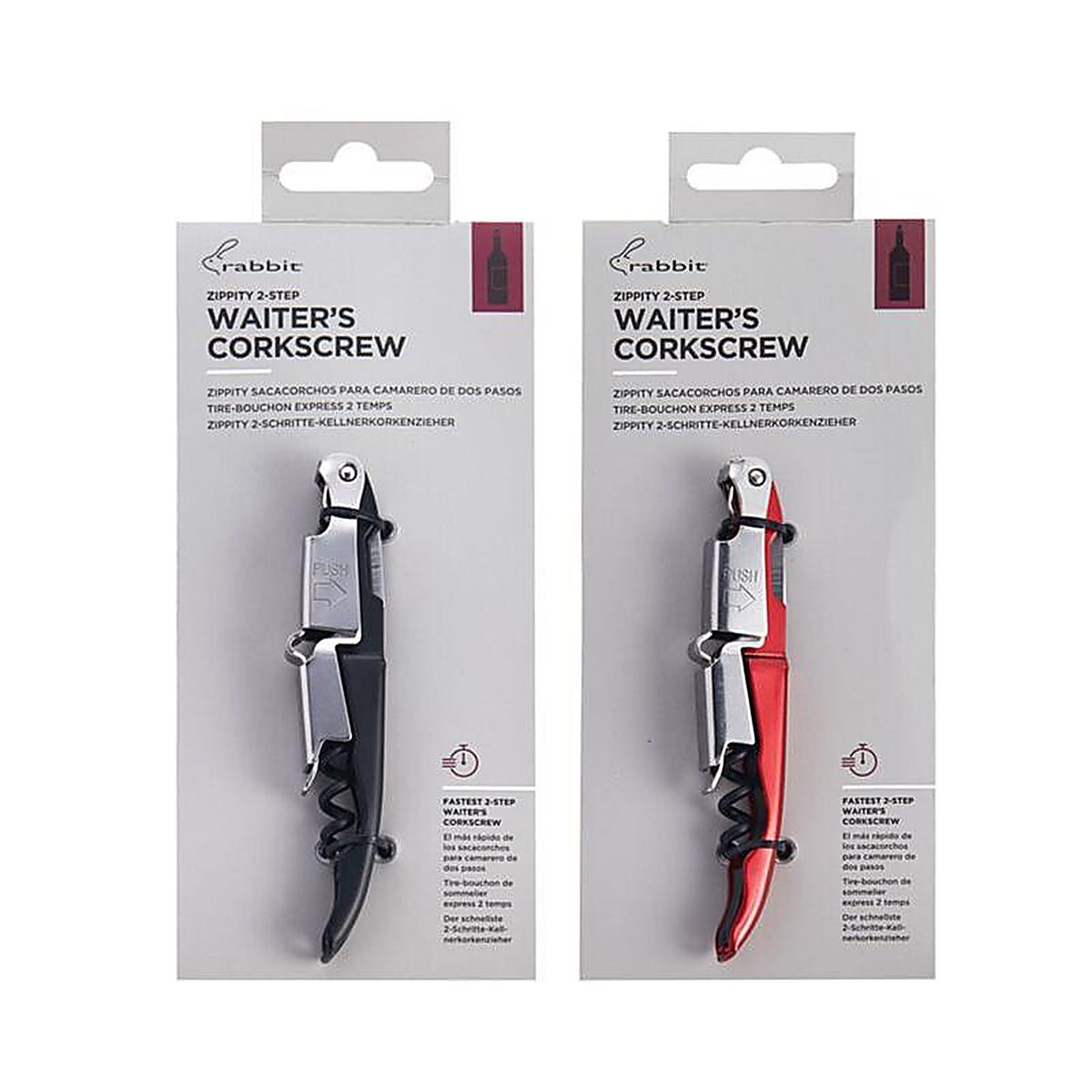 Metrokane W5622N Rabbit Red Teflon Wine Opener
