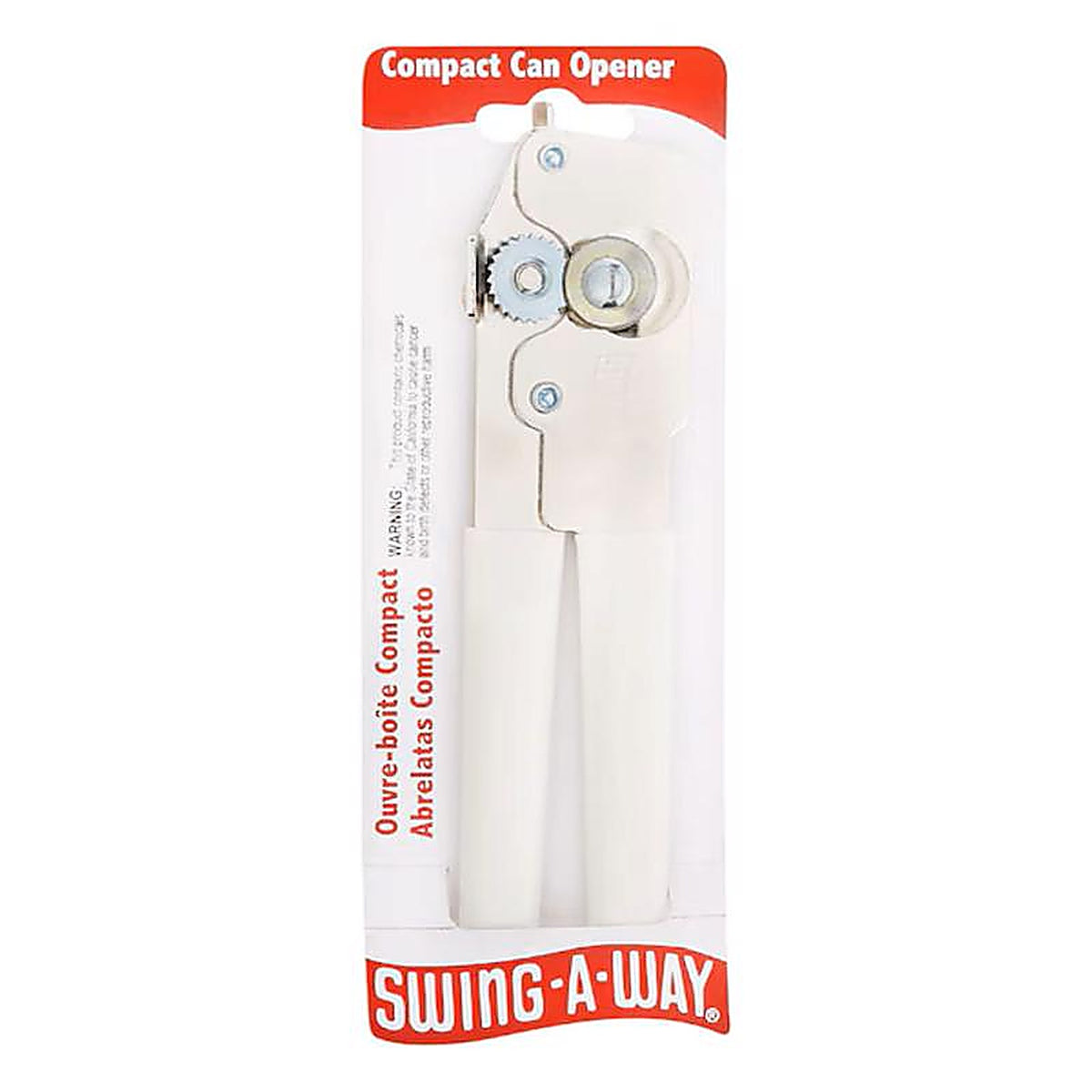 Swing-A-Way 107WH Compact White Steel Manual Can Opener