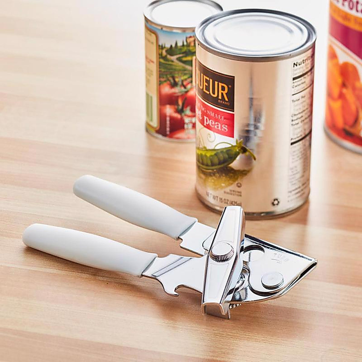 Swing-A-Way 407WH Portable White Steel Manual Can Opener