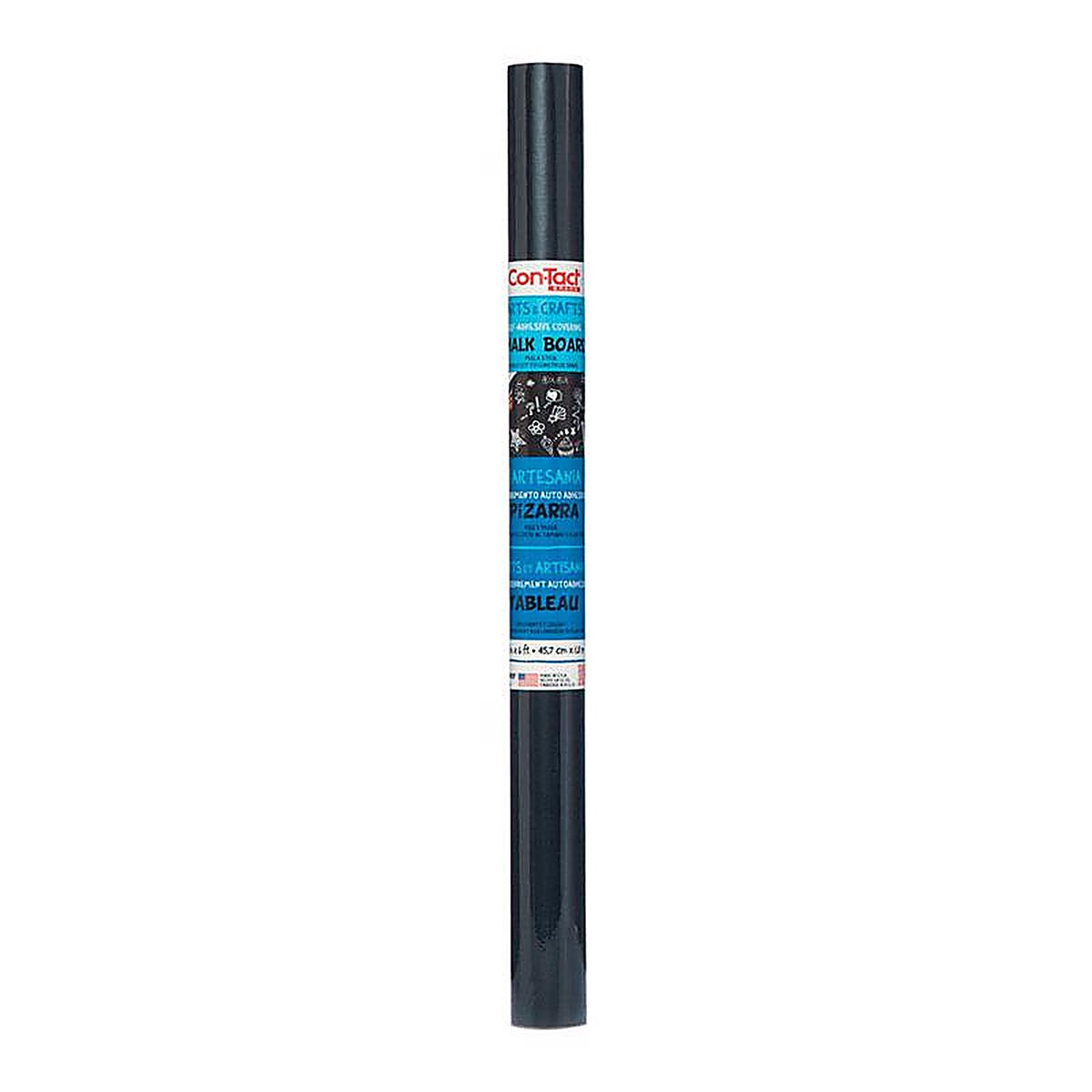 Con-Tact 06F-C9052-06 Specialty Coverings 6 ft. L x 18 in. W Black Chalkboard Self-Adhesive Shelf Liner