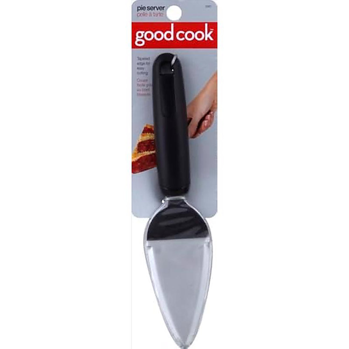 Good Cook 25801 Silver/Black Stainless Steel Pie Server