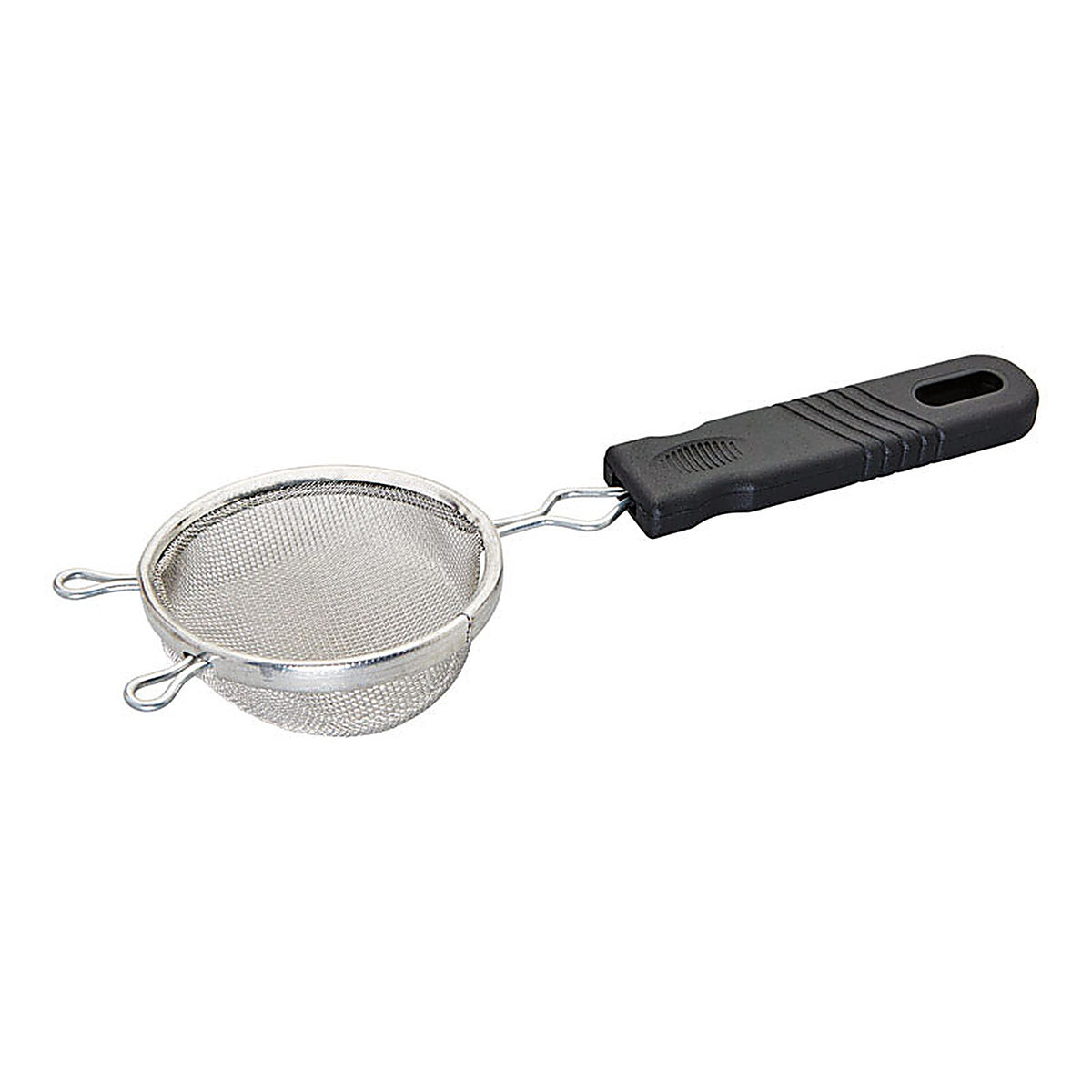 Good Cook 24987 3 in. W Silver/Black Aluminum Mesh Strainer